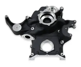 97-375 Holley Replacement Timing Cover - Black Finish