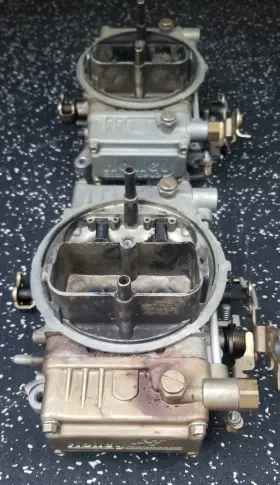 9970-3 Holley 2 450 Cfm Dual Quad Carburetors Mechanical Secondary 4 Barrel Pair 9776