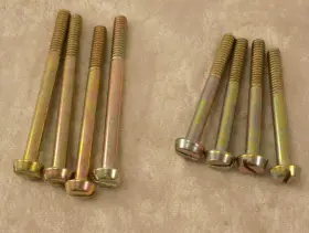 B3691 Holley Vintage Carburetor Slotted Bowl Screw Set Replated 4160 Screws Corvette