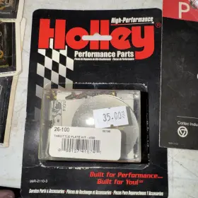 Hly26-100 Holley 26-100 Throttle Plate Kit 2 Inch Diameter Without Hole With Screws