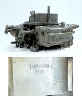 List-1850-2 Holley List 1850-2 1420 4 Barrel Carburetor As Is List-1850-2 Holley List 1850-2 1420 4 Barrel Carburetor As Is