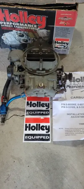 0-80783c Holley Performance Products Classic Carburetor 4bbl Dichromate 650 Cfm Electric Choke Gasoline 4150