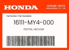 16111-my4-000 Honda Genuine Piston Vacuum -