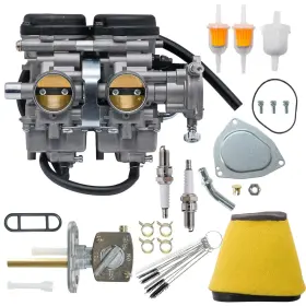 Jdllong Yfm660 Raptor 660 Carburetor With Air Filter And Fuel Valve For Yamaha 2001-2005 Yfm660r
