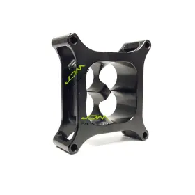 Al-1030-1bkus Jdmpartshop 1 Inch T6 Aluminum 4150 Cnc Machined Carburetor Spacer Square Bore 4 Port Black