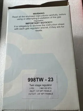 998tw-23 Kosan Cavagna Group Propane Regulator 250 Psi 1-2.2 High Volume Pressure 998tw-23 Kosan Cavagna Group Propane Regulator 250 Psi 1-2.2 High Volume Pressure