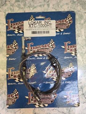 Lokar Xtc-1000ht 24 Inch Throttle Cable Black Ss Housing With Alum Fittings