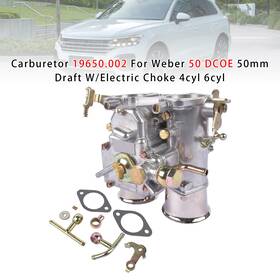 Madhornets 19650.002 Carburetor For Weber 50 Dcoe 50mm Draft With Electric Choke 4cyl 6cyl