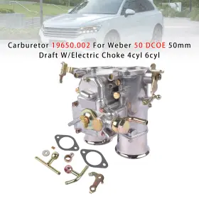 19650.002 Madhornets Carburetor For Weber 50 Dcoe 50mm Draft With Electric Choke 4cyl 6cyl