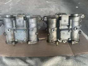 40dcoe Magneti Marelli 211955017400 Weber Carburetor 151 Matched Pair Complete For Parts Or Rebuild 40dcoe Magneti Marelli 211955017400 Weber Carburetor 151 Matched Pair Complete For Parts Or Rebuild