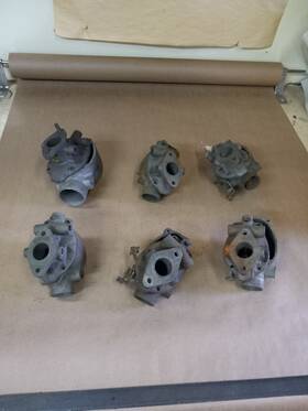 Marvel Schebler Tsx-363 Vintage Carburetor Tsx363 And Tsx303 Lot Of 6 For Parts Or Rebuild