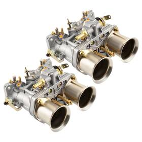 Maxpeedingrods 0kfqsv 2x Carburetor 2 Barrel 40 Idf With Gaskets And Air Horn For Bug Vw Beetle Fiat