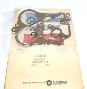 4267174 Mopar/chrysler Genuine 1981-1983 Rampage Scamp 2 Bbl Holley Carburetor Gasket Kit 4267174 Mopar/chrysler Genuine 1981-1983 Rampage Scamp 2 Bbl Holley Carburetor Gasket Kit