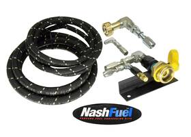 Nashfuel Rfk-3 3ft Propane Remote Fill Kit Mounting Bracket Rv Motorhome Autogas Lpg Tank