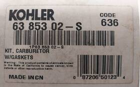 Oem Kohler 6385302-s 63 853 02-s Carburetor Kit Mikuni Nla