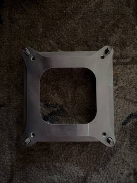 Pdh Ca-45004150opn-1 4500 Holley Dominator Carburetor To 4150 Manifold Adaptor 1 Inch High Carby Spacer
