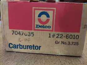 7047035 Pontiac 7040060 Delco Gm Carburetor 1970 7047035 Pontiac 7040060 Delco Gm Carburetor 1970