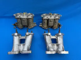 40pii4 Porsche Solex 40 Pii-4 Carburetors And Manifolds