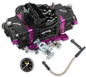 Br-67314k Quick Fuel Brawler Black Street Mechanical Secondary Carburetor Kit
