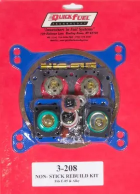 950fcm Quick Fuel Technology 849804011917 3-208qft - E85 Carb Rebuild Kit 650/750/850/950fcm 950fcm Quick Fuel Technology 849804011917 3-208qft - E85 Carb Rebuild Kit 650/750/850/950fcm