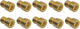 Rllyer Rllyerfba-1730 10pcs Round Head Main Jet 4mm For Gy6 50cc 139qmb Scooter Keihin Carb Pz19