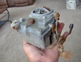7008387 Rochester 1956 56 Chevy 265 2gc 2 Barrel Carburetor Stuck For Parts