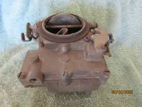 70124252 Rochester 2jet 2 Barrel Carburetor # No Choke 1957 Chevy Oem Parts Only