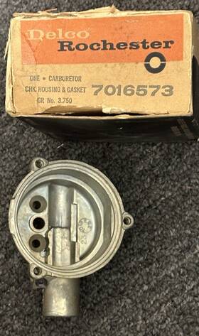 Rochester 7016573 1966 Chevy And Chevelle 4jet 4 Barrel Carb Choke Base Nos/new