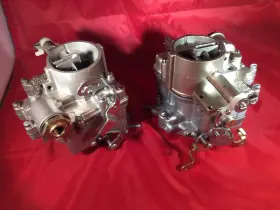7028009 Rochester Rebuilt Pair Of 1968-1969 Corvair Carburetors - 100 Back For Your Cores