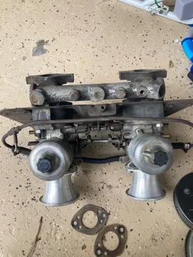 Aud434r S.u. Carburetter Co Dual Su Hif-4 Carburetors Inlet Manifold And Spacers Mg Mgb Gt 1972-80