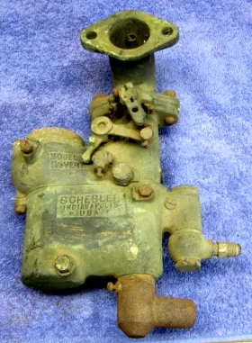 Sx-38 Schebler Antq. Vntg 1920s Large Brass Carburetor Model S 1 1/4 Vertical