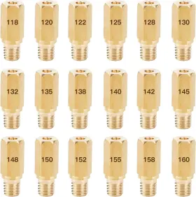 Sj-6x16.5 Senjwarm Sj-6x16.5#118-18pcs Carburetor Main Jet Kit For Oko Koso Pe Pwk 118 120 122 125 128