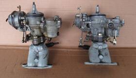 Solex 32-34 Pdsit-2 Vw 32 Pdsit Lh Rh Pair Of Carbs Choke Linkage Intake Assemblies