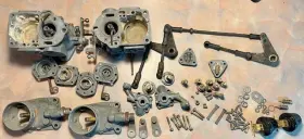 2-solex Solex 34picb 34 Picb Carburetors With Linkage For 59-65 Mercedes 220b 220sb