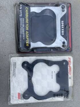 Spectre Performance 5773 Carburetor Adapter P/n Adapts 4bbl To Quadrajet Manifold