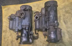 Ex-22 Stromberg Pre Owned Parts Only Pair Of Carburtors 30s Willys And Ex-22 Stromberg Pre Owned Parts Only Pair Of Carburtors 30s Willys And