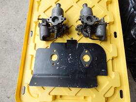 Su Skinner Union Auc-990 Mg Midget Sprite Hs 2 Carb Set With Heat Shield