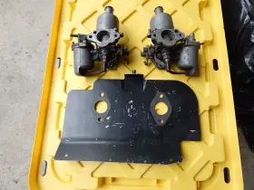 Auc-990 Su Skinner Union Mg Midget Sprite Hs 2 Carb Set With Heat Shield