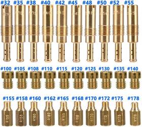 Terberl Terberlskua00808 30 Pieces Carburetor Main Jet Kit 10pcs Slow Pilot Jets And 20pcs Carburetor