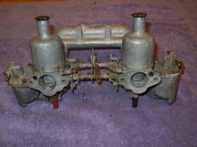Triumph Auc-983 Spitfire Mk2 Twin Su 1 1/4 Inch Carburetor Set Hs2 Auc 983