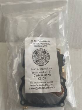 Walker Products 15210 Stromberg Ee1 81 97 Carburetor Kit K6105
