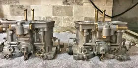 18950-138 Weber Two Genuine 40 Idf 70 Carburetors - Made In Italy Matched Pair