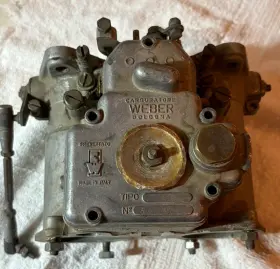 40dc0e2 Weber Vintage Side Draft No. 40 Dcoe2 Carburetor Parts Or Repair