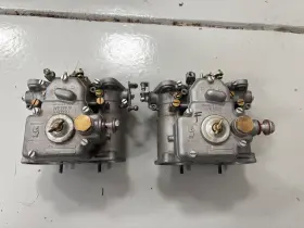 45dcoe13 Weber Pair Carburetor Original Italian Manufacture Restored