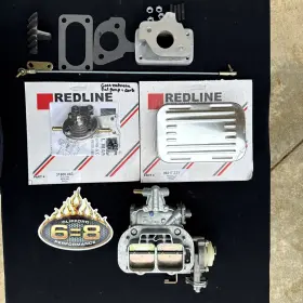 08-k202 Weber/clifford Performance 38 Dges Hi Perf Carb Conversion Ford 200 Ci Inline 6 Cyl