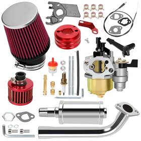 Yoxufa Yo-hyqk-gx160 212cc Carburetor Exhaust Pipe Muffler Stage 2 Kit For Predator Engine Gx160