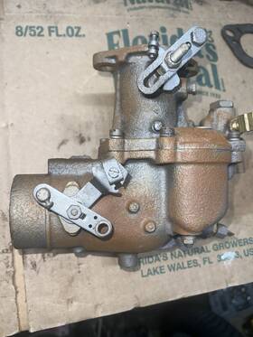 Zenith 11744a Updraft Carb Carburetor 1 Barrel Cast Iron Core Pull Tractor