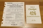 Original 1964 Dodge 426 Ramcharger Owners/operators Manual/book & Carter Carbs Used. Price: $199.99.