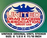 United Drag Racers Association Circuit Car -vintage Original Vinyl Decal Sticker Used. Price: $10.96.