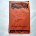 211 Carter Carburetor Gasket Assort Set 1951 52 53 54 Henry J "4" "6" New. Price: $9.92.